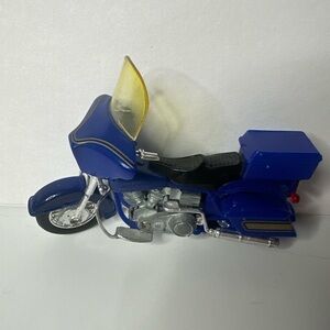 Harley Davidson Matchbox Blue Motorcycle Model